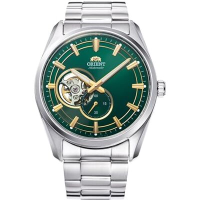 Orient Contemporary Small Seconds Semi Skeleton Montre Homme Automatique à Remontage Manuel Casual Bracelet et Boîtier En Acier Métallique Cadran Vert RA-AR0008E30B RA-AR0008E, Vert bouteille, Orient Contemporary Small Seconds Semi Skeleton Montre Homme Automatique à Remontage Manuel Casual Bracelet et Boîtier En Acier Métallique Cadran Vert RA-AR0008E30B RA-AR0008E, Vert bouteille,