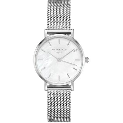 Rosefield Small Edit Montre Femme Cadran Nacré Blanc 26 mm Rosefield Small Edit Montre Femme Cadran Nacré Blanc 26 mm