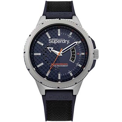 Superdry Montre analogique à quartz pour homme avec bracelet en tissu SYG245UB, Bracelet Superdry Montre analogique à quartz pour homme avec bracelet en tissu SYG245UB, Bracelet