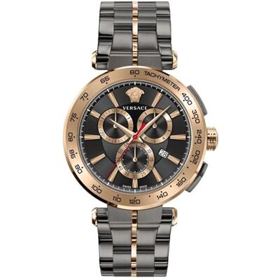 Versace Aion VE6CA0723 Montre chronographe pour homme en acier inoxydable Versace Aion VE6CA0723 Montre chronographe pour homme en acier inoxydable