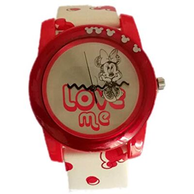 Disney 26080 Montre Fille Quartz Analogique Bracelet Plastique Multicolore, Blanc/Multicolore, sangle Disney 26080 Montre Fille Quartz Analogique Bracelet Plastique Multicolore, Blanc/Multicolore, sangle