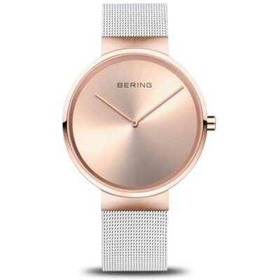 BERING Montre unisexe à quartz japonais analogique avec bracelet en acier inoxydable 14539-266 BERING Montre unisexe à quartz japonais analogique avec bracelet en acier inoxydable 14539-266