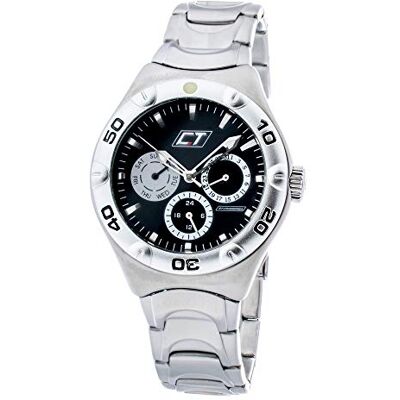 Chronotech CC7051M-02M Montre analogique à quartz unisexe avec bracelet en acier inoxydable, 38 mm, bracelet Chronotech CC7051M-02M Montre analogique à quartz unisexe avec bracelet en acier inoxydable, 38 mm, bracelet