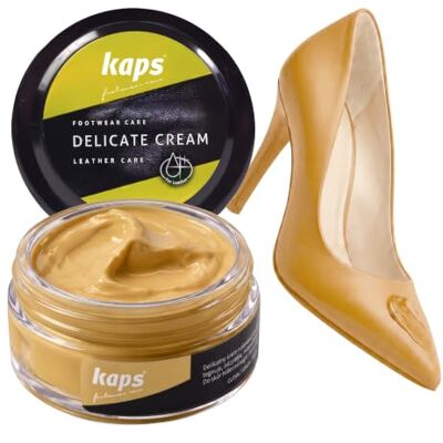 Kaps Professional Crème de soin Delicate Cream pour chaussures Cirage & soin pour nettoyer et rafraîchir le cuir naturel et synthétique (50 ml), 50ml 1.70 fl.oz. Kaps Professional Crème de soin Delicate Cream pour chaussures Cirage & soin pour nettoyer et rafraîchir le cuir naturel et synthétique (50 ml), 50ml 1.70 fl.oz.