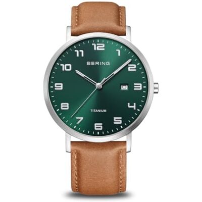 BERING Montre à quartz pour homme Collection Titanium Avec titane et verre saphir 18640-568 BERING Montre à quartz pour homme Collection Titanium Avec titane et verre saphir 18640-568