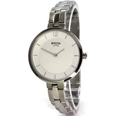 Boccia Montre à quartz analogique pour femme avec bracelet en titane 3267-01 Boccia Montre à quartz analogique pour femme avec bracelet en titane 3267-01