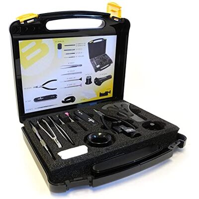 Bergeon 7812 Quick Service Kit de réparation de montre de qualité professionnelle avec étui de transport #55–699, Noir Bergeon 7812 Quick Service Kit de réparation de montre de qualité professionnelle avec étui de transport #55–699, Noir