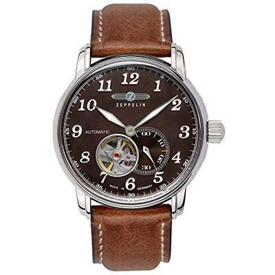 Zeppelin LZ127 GRAF Montre automatique Open Heart 7666, marron, Einheitsgröße, Sangles Zeppelin LZ127 GRAF Montre automatique Open Heart 7666, marron, Einheitsgröße, Sangles