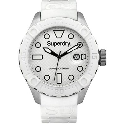 Superdry SYG140W Montre Femme, Blanc, bracelet Superdry SYG140W Montre Femme, Blanc, bracelet
