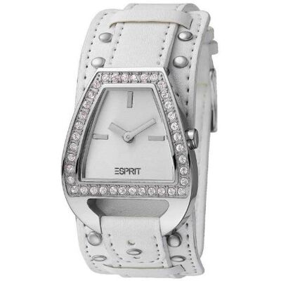 ESPRIT ES900062004 Montre Femme Quartz Analogique Cadran Blanc Bracelet Cuir Blanc ESPRIT ES900062004 Montre Femme Quartz Analogique Cadran Blanc Bracelet Cuir Blanc