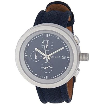 Tectonic 41-6908-99 Montre Homme Quartz Chronographe Aiguilles lumineuses/Chronomètre Bracelet Cuir Bleu Tectonic 41-6908-99 Montre Homme Quartz Chronographe Aiguilles lumineuses/Chronomètre Bracelet Cuir Bleu