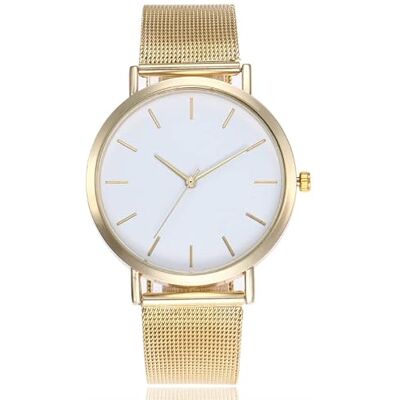 INGRAX Montres 2022 Nouvelle Mode Or Montre à Quartz décontractée Femmes Maille métallique en Acier Inoxydable Montres Hommes Montres-Bracelets Offre spéciale INGRAX Montres 2022 Nouvelle Mode Or Montre à Quartz décontractée Femmes Maille métallique en Acier Inoxydable Montres Hommes Montres-Bracelets Offre spéciale