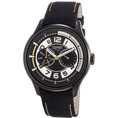 ESPRIT ES102851002 Montre Homme Quartz Analogique Bracelet Cuir Noir ESPRIT ES102851002 Montre Homme Quartz Analogique Bracelet Cuir Noir