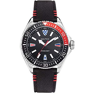 Nautica Montre décontractée NAPCPS010, Noir, TFV8 Nautica Montre décontractée NAPCPS010, Noir, TFV8