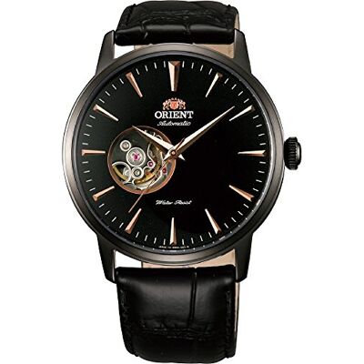 Orient Montre analogique automatique unisexe pour adulte avec bracelet en cuir FAG02001B0, Noir, Bracelet Orient Montre analogique automatique unisexe pour adulte avec bracelet en cuir FAG02001B0, Noir, Bracelet