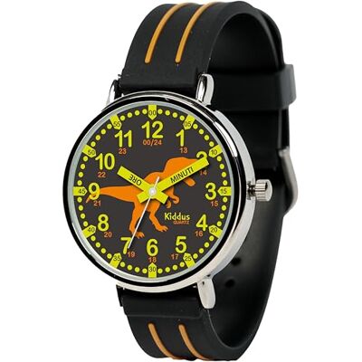 Kiddus Montre Bracelet Éducative pour Enfants. Analogique avec Exercices. Mécanisme en Quartz Japonais, 48 Italien, sangle Kiddus Montre Bracelet Éducative pour Enfants. Analogique avec Exercices. Mécanisme en Quartz Japonais, 48 Italien, sangle