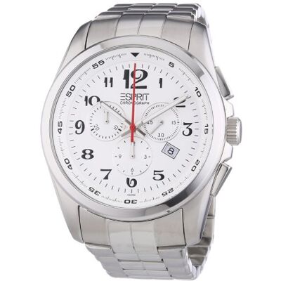 ESPRIT ES102201005 Montre Homme Quartz Analogique Cadran Argent Bracelet Acier Argent ESPRIT ES102201005 Montre Homme Quartz Analogique Cadran Argent Bracelet Acier Argent