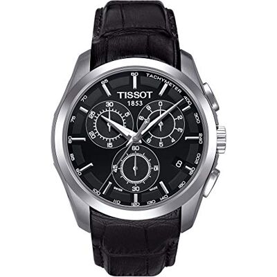 Tissot Montre-bracelet Couturier Chronographe Quartz T0356171605100, Noir, Sangles Tissot Montre-bracelet Couturier Chronographe Quartz T0356171605100, Noir, Sangles
