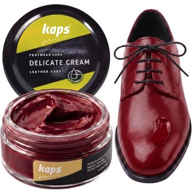 Kaps Professional Crème de soin Delicate Cream pour chaussures Cirage & soin pour nettoyer et rafraîchir le cuir naturel et synthétique (50 ml), 50ml 1.70 fl.oz. Kaps Professional Crème de soin Delicate Cream pour chaussures Cirage & soin pour nettoyer et rafraîchir le cuir naturel et synthétique (50 ml), 50ml 1.70 fl.oz.