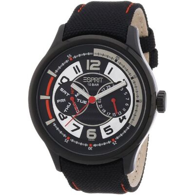 ESPRIT A.ES102851004 Montre Homme Quartz Analogique Bracelet Cuir Noir ESPRIT A.ES102851004 Montre Homme Quartz Analogique Bracelet Cuir Noir