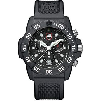Luminox Navy Seal XS.3581 Montre pour homme 45 mm – Montre militaire de plongée en noir avec fonction date, chronographe, étanche jusqu'à 200 m, Noir, 45MM, Chronographe, mouvement à quartz Luminox Navy Seal XS.3581 Montre pour homme 45 mm – Montre militaire de plongée en noir avec fonction date, chronographe, étanche jusqu'à 200 m, Noir, 45MM, Chronographe, mouvement à quartz