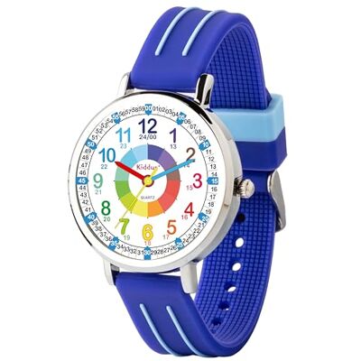 Kiddus Montre Enfant 5-10 ans. Montre Bracelet Éducative, Time Teacher Analogique avec Exercices pour apprendre à lire l’heure. Kiddus Montre Enfant 5-10 ans. Montre Bracelet Éducative, Time Teacher Analogique avec Exercices pour apprendre à lire l’heure.