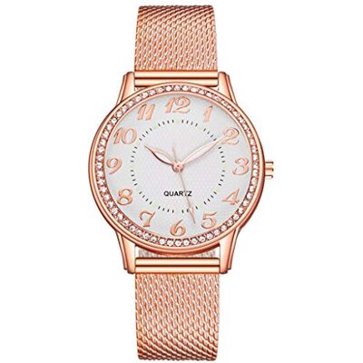 WIRMEC Montre pour homme avec bracelet supérieur en acier inoxydable pour femme Montre numérique décontractée et lumineuse Cadran noir, H, Bracelet WIRMEC Montre pour homme avec bracelet supérieur en acier inoxydable pour femme Montre numérique décontractée et lumineuse Cadran noir, H, Bracelet