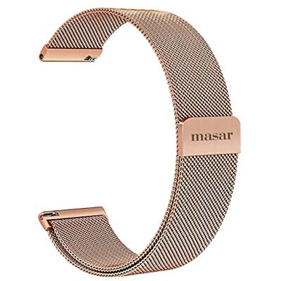 masar 20mm Rose Gold Magnétique Bracelet de Montre Maille Milanaise Milanais Acier 20 MAG Or Rose masar 20mm Rose Gold Magnétique Bracelet de Montre Maille Milanaise Milanais Acier 20 MAG Or Rose
