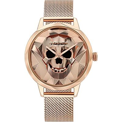 Police Montre à quartz analogique pour femme avec bracelet en acier inoxydable PL16074MSR.32 mm Police Montre à quartz analogique pour femme avec bracelet en acier inoxydable PL16074MSR.32 mm