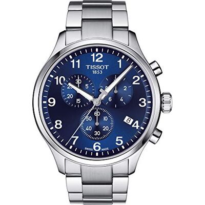 Tissot Montre chronographe à quartz pour homme avec bracelet en cuir T1166171104701, Bracelet Tissot Montre chronographe à quartz pour homme avec bracelet en cuir T1166171104701, Bracelet