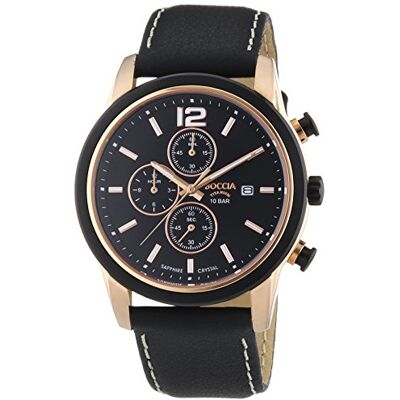 Boccia Montre Homme XL Chronographe Quartz Cuir 3759-02 Boccia Montre Homme XL Chronographe Quartz Cuir 3759-02