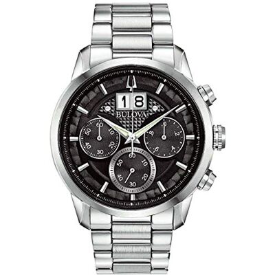 Bulova Homme Analogique Quartz Montre avec Bracelet en Acier Inoxydable 96B319, Argent, bracelet Bulova Homme Analogique Quartz Montre avec Bracelet en Acier Inoxydable 96B319, Argent, bracelet