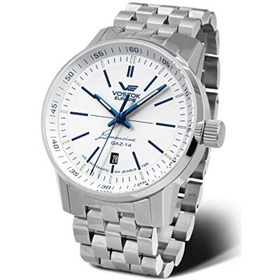Vostok Europe Montre Hommes NH35A-565A594-B, silverl, Bracelet Vostok Europe Montre Hommes NH35A-565A594-B, silverl, Bracelet