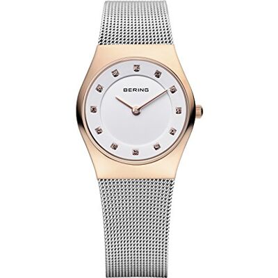 BERING Femmes Analogique Quartz Classic Collection Montre avec Bracelet en Acier Inoxydable & Verre Saphir 11927-064 BERING Femmes Analogique Quartz Classic Collection Montre avec Bracelet en Acier Inoxydable & Verre Saphir 11927-064