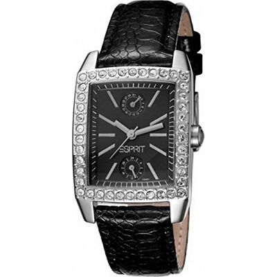 ESPRIT ES103062002 Montre Femme Quartz Analogique Cadran Noir Bracelet Cuir Noir ESPRIT ES103062002 Montre Femme Quartz Analogique Cadran Noir Bracelet Cuir Noir