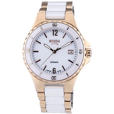 Boccia 3215-03 Montre Femme Quartz Analogique Bracelet Céramique Multicolore Boccia 3215-03 Montre Femme Quartz Analogique Bracelet Céramique Multicolore