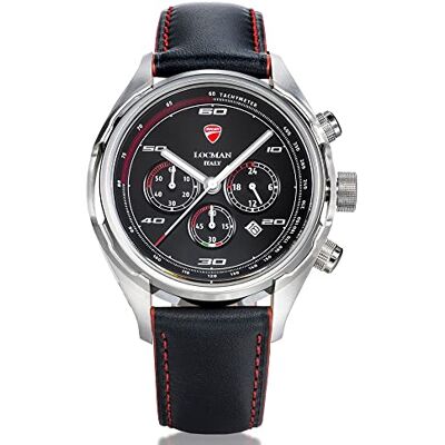 Locman D110A09S-00CBIPKR Montre chronographe pour homme, bracelet Locman D110A09S-00CBIPKR Montre chronographe pour homme, bracelet