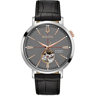 Bulova Horloge 98A187, Gris, sangle Bulova Horloge 98A187, Gris, sangle