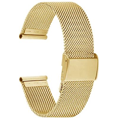 Alienwork Bracelet de Montre Bracelet Maille Or doree Bracelet Maille Alienwork Bracelet de Montre Bracelet Maille Or doree Bracelet Maille