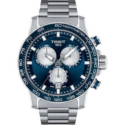Tissot men's chronograph watch Supersport Chrono blue steel T125.617.11.041.00 Tissot men's chronograph watch Supersport Chrono blue steel T125.617.11.041.00