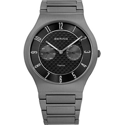 BERING Hommes Analogique Quartz Titanium Collection Montre avec Bracelet en Titane & Verre Saphir 11939-777 BERING Hommes Analogique Quartz Titanium Collection Montre avec Bracelet en Titane & Verre Saphir 11939-777