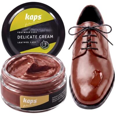 Kaps Professional Crème de soin Delicate Cream pour chaussures Cirage & soin pour nettoyer et rafraîchir le cuir naturel et synthétique (50 ml), 50ml 1.70 fl.oz. Kaps Professional Crème de soin Delicate Cream pour chaussures Cirage & soin pour nettoyer et rafraîchir le cuir naturel et synthétique (50 ml), 50ml 1.70 fl.oz.