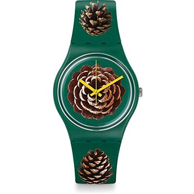 Swatch PINEZONE GG221 Montre Bracelet pour Femmes Point Culminant de Design Swatch PINEZONE GG221 Montre Bracelet pour Femmes Point Culminant de Design