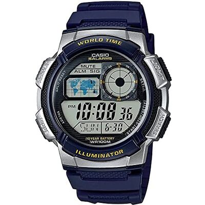 Casio Montre à mouvement quartz japonais AE-1000W-2AVDF(D118) 40 mm, Bracelet Casio Montre à mouvement quartz japonais AE-1000W-2AVDF(D118) 40 mm, Bracelet