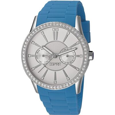 ESPRIT ES106122008 Montre Femme Quartz Analogique Aiguilles Lumineuses Bracelet Plastique Bleu ESPRIT ES106122008 Montre Femme Quartz Analogique Aiguilles Lumineuses Bracelet Plastique Bleu