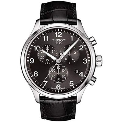 Tissot T1166171605700 Montre chronographe pour homme en acier inoxydable Noir, Noir, One Size, Chronographe Tissot T1166171605700 Montre chronographe pour homme en acier inoxydable Noir, Noir, One Size, Chronographe