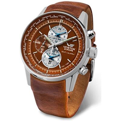 Vostok Europe Montre Limousine Alltimer pour homme YM26-565A292, sangle Vostok Europe Montre Limousine Alltimer pour homme YM26-565A292, sangle
