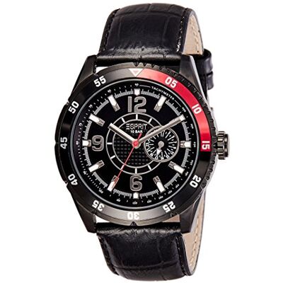 ESPRIT ES104131003 Varsity Montre Homme Quartz Analogique Cadran Noir Bracelet Caoutchouc Noir ESPRIT ES104131003 Varsity Montre Homme Quartz Analogique Cadran Noir Bracelet Caoutchouc Noir