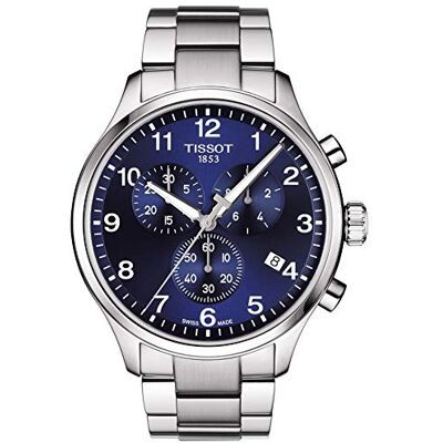 Tissot Montre chronographe à quartz pour homme avec bracelet en cuir T1166171104701, Bracelet Tissot Montre chronographe à quartz pour homme avec bracelet en cuir T1166171104701, Bracelet