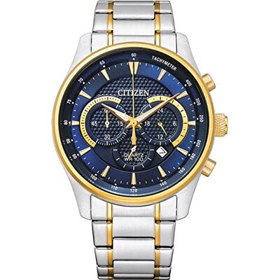 Citizen Montre analogique à quartz pour homme avec bracelet en acier inoxydable AN8194-51L, bleu, Einheitsgröße, Bracelet Citizen Montre analogique à quartz pour homme avec bracelet en acier inoxydable AN8194-51L, bleu, Einheitsgröße, Bracelet